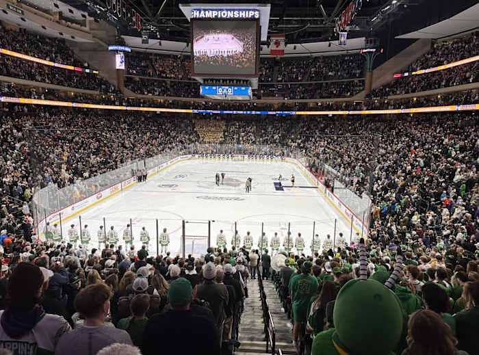 More than 20,000 fans packed Xcel Energy Center for the state championship games on Saturday, March 9, 2024.